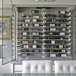Glass wine room in the dining room -3- - Wine Racks