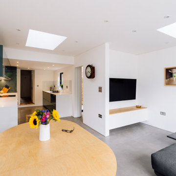 Side and rear extension with a courtyard