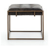 Four Hands Oxford End Table/Footstool, Ebony