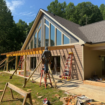 Patio Roof Addition for A-Frame Mountain Home
