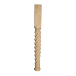 35 1/2 Inch Cologne Rope Full Island Leg - Kitchen Islands And Kitchen Carts