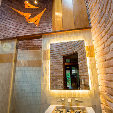 AN ORIGINAL ALBERT LEDNER MID-CENTURY MODERN BATH RENOVATION INSIDE HIS FAMOUS "