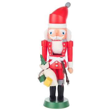 8.5" Vibrant Dregeno Nutcracker Santa Claus Figure