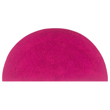 Waterford Absorbent Cotton and Machine washable Slice Rug, Hot Pink