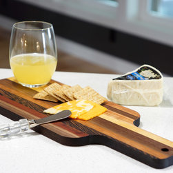 Solid Hardwood Cheese Server - Serving Dishes And Platters