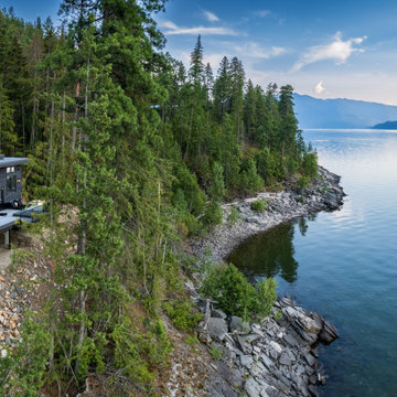 Custom Mid Century Mountain Modern Lake View Home Nelson