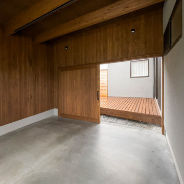 中庭のある平屋