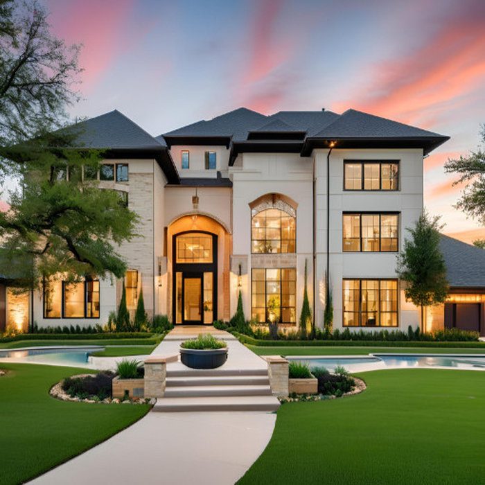 Example of an exterior home design in Dallas
