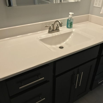 Milan, IL New Construction MSI Quartz Koch Express Cabinets White and Java