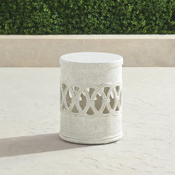 Tulia Accent Stool - Outdoor Footstools And Ottomans