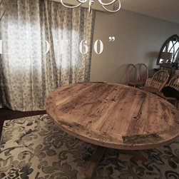 Round Reclaimed Wood Tables - Products