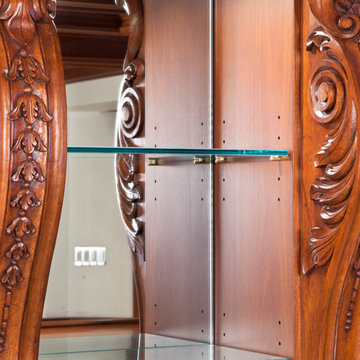 Glass Shelves Residential Bar