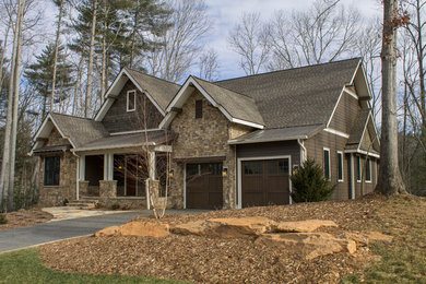Inspiration for an eclectic exterior home remodel in Other
