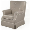 Gus Faux Leather Glider, Taupe