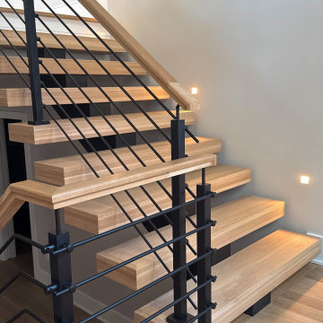 Project #147 | Modern Staircase with Seattle Style Stringer