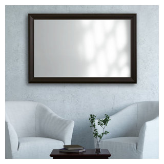 Woodford Framed Wall Mirror, 20" X 60" - Transitional - Bathroom ...