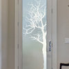 Front Door - Winter Tree - Cherry - 36" x 80" - Knob on Left - Push Open