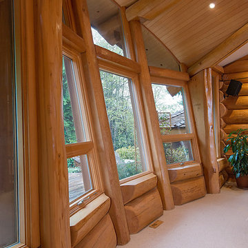 Bowen Island Round Log Post and Beam