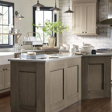 Taupe Kichen Cabinets
