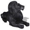 Library Lion Statue, Black