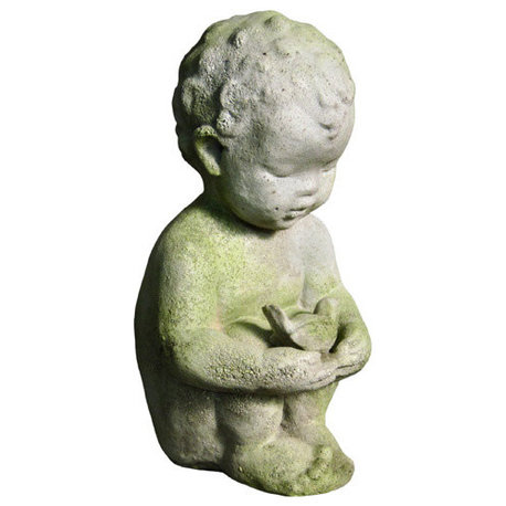 Pierre W/Bird, Children Classical Sculpture