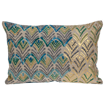 Parkland Collection Orion Accent Multicolor Pillow Cover With Poly Insert