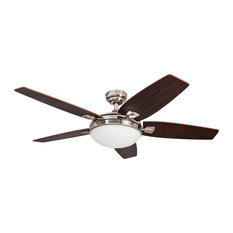 48" Honeywell Carmel Indoor Ceiling Fan with Remote Control, Brushed Nickel