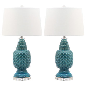 Safavieh Blakely Table Lamps, Set of 2, Blue
