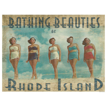 Rhode Island Bathing Beauties of Rhode Island Graphic Art on Wrapped Canvas
