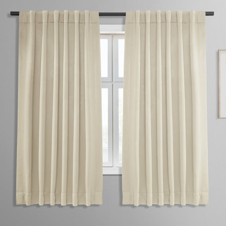 Eggnog Room Darkening Curtain, Set of 2, 50"x63"