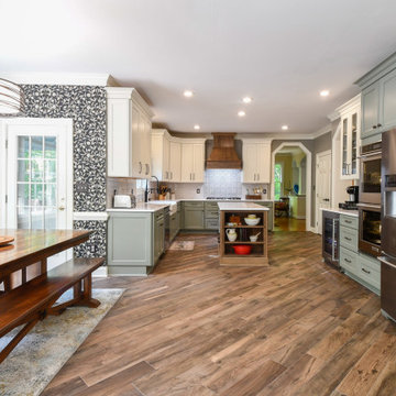 Transitional Three-finish Kitchen Remodel Williamsburg, VA