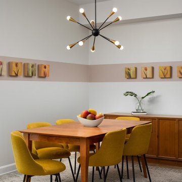 Colour-Popping Mid-Century Modern