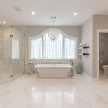Modern and Serene Spa Master Bath in McLean, Northern Virginia