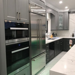 Victorian Shaker | Two-Toned Grey Kitchen - Kitchen Cabinetry