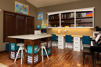 Farmhouse home office photo in Other