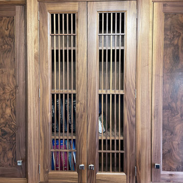 Rich And Luxurious Bespoke Study And Home Office In American Black Walnut