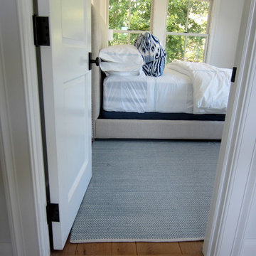 AMAGANSETT: WIDE PLANK CHARACTER WHITE OAK INSTALLED/FINISHED W BONA TRAFFIC HD
