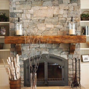 Natural Stone Fireplace