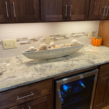 Transitional Natural Walnut Kitchen