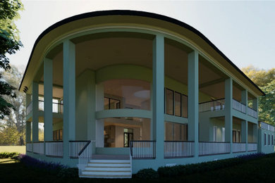 Home design - mediterranean home design idea in Houston