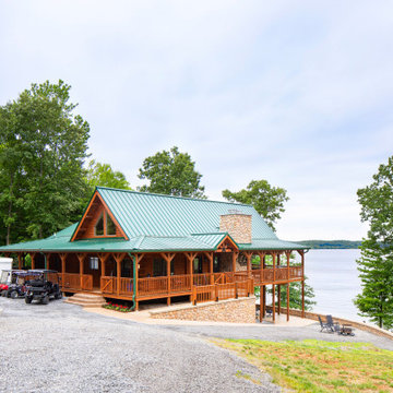 Lake Living Modified Alpine Log Home