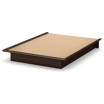 South Shore Step One Queen Platform Bed, 60'', Chocolate