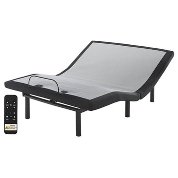 Ashley Furniture Adjustable King Bed with USB Ports in Black