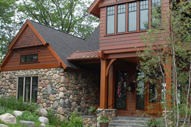 Transitional exterior home idea in Other