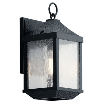 1 light Outdoor Small Wall Lantern - 13.5 inches tall by 6 inches wide