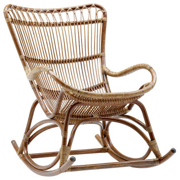 Monet Rattan Rocking Chair - Antique
