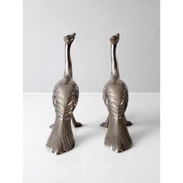 Consigned, Mid Century Peacock Figurines Pair