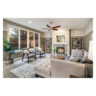 A Contemporary Home in Auburn - Transitional - Living Room - Seattle ...