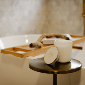 Organic Modern Primary Suite with Freestanding Tub