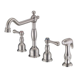 Danze Opulence&trade; Two Handle Kitchen Faucet with Spray - Kitchen Faucets